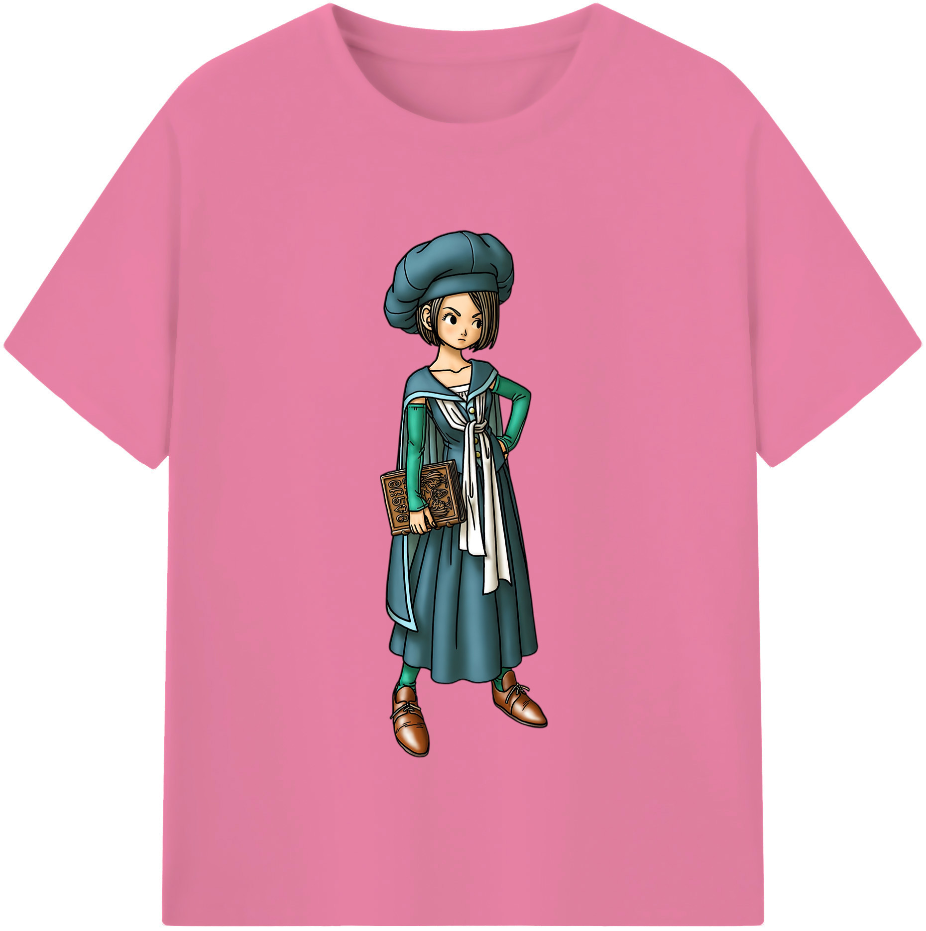 （画像用） ドラゴンクエスト Doragon Kuesuto Dragon Quest 綿100％半袖Tシャツ（フロントプリント）